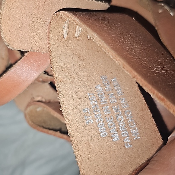 Free People Vacation Day Leather Wrap Lace-Up Ankle Gladiator Sandals - Picture 11 of 14